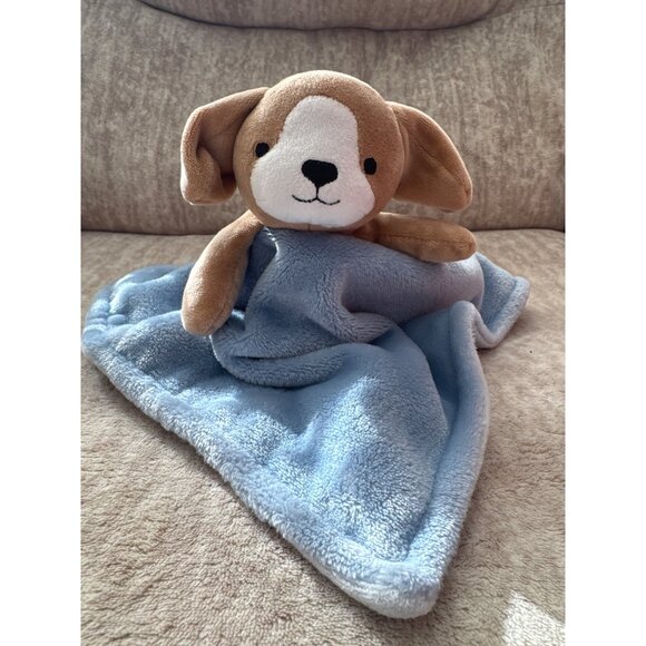 Carter's Dog Plush Lovey Blue Security Blanket - Picture 1 of 6